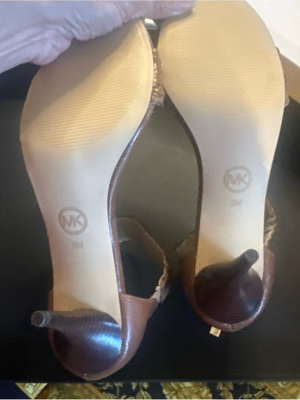 Michael Kors Juniper Dark Walnut Sandals size 9 NIB - Picture 14 of 16